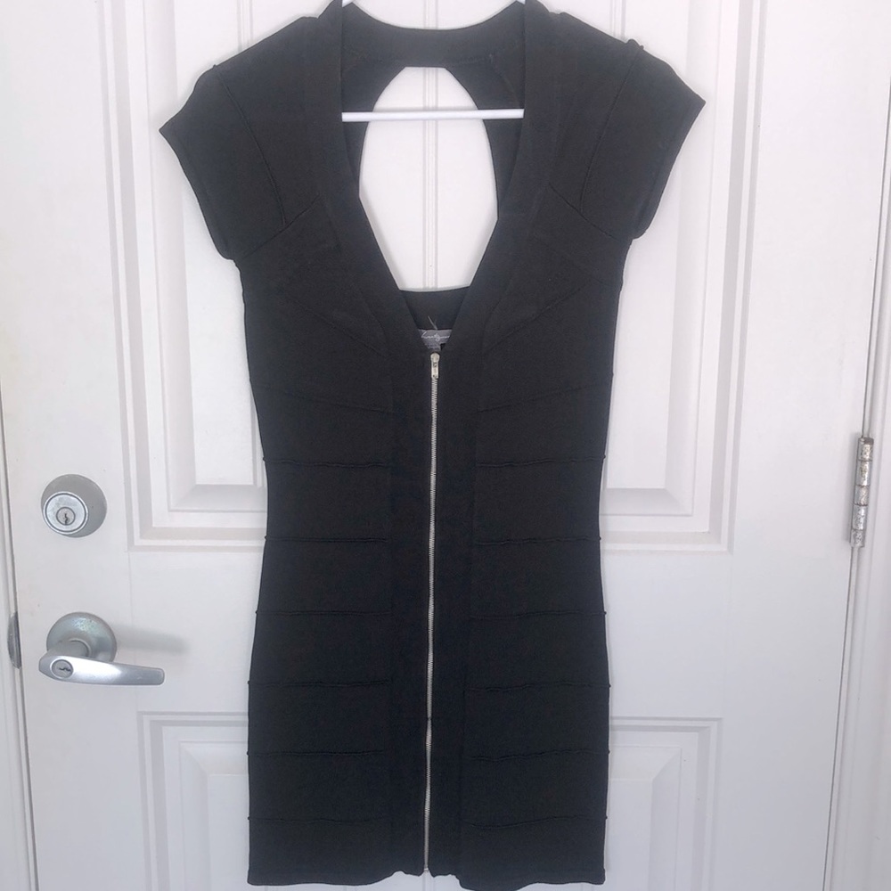 Black mini dress